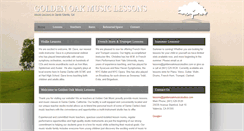 Desktop Screenshot of goldenoakmusiclessons.com
